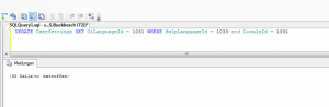 CRM HelpLanguageId per SQL auf Deutsch umstellen