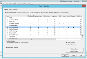CRM SQL Profiler UserSettings