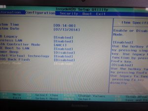 FN Taste bei LENOVO umkehren Bios