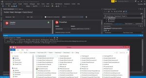 TestApplication mit NuGet Manager und installiertem PrimeFact nuget compiliert und debug bin ordner